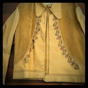 Vintage leather jacket by Char